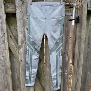 Alo Yoga 7/8 High-Waist Seamless Tempo Legging Blue Haze Heather/Sprout Heather